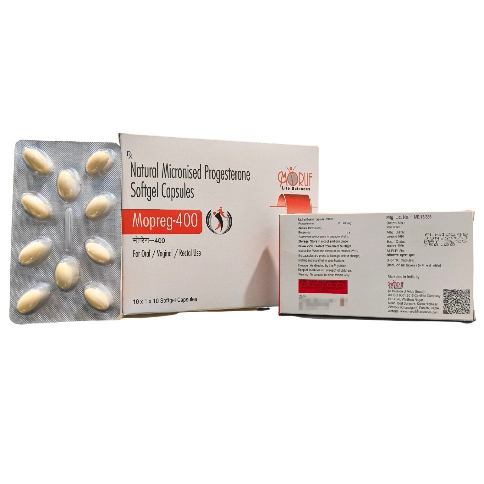 Mopreg 400 Soft Gelatin Capsules