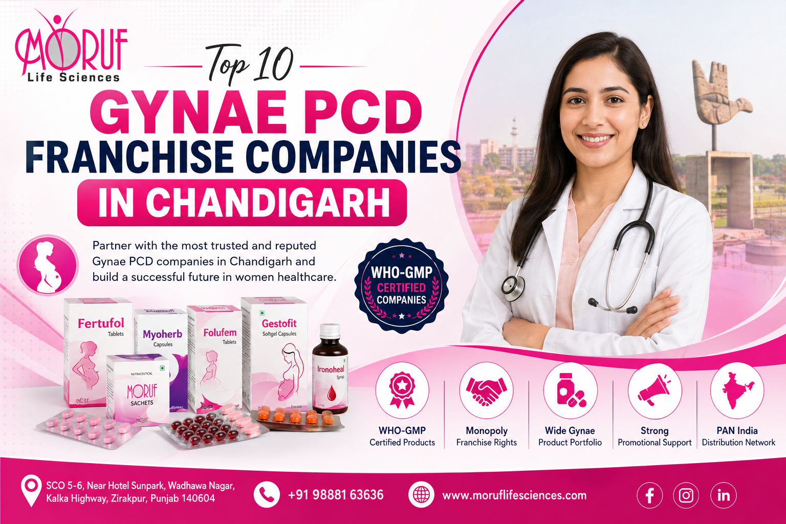 Top 10 Gynae PCD Franchise Companies in Chandigarh