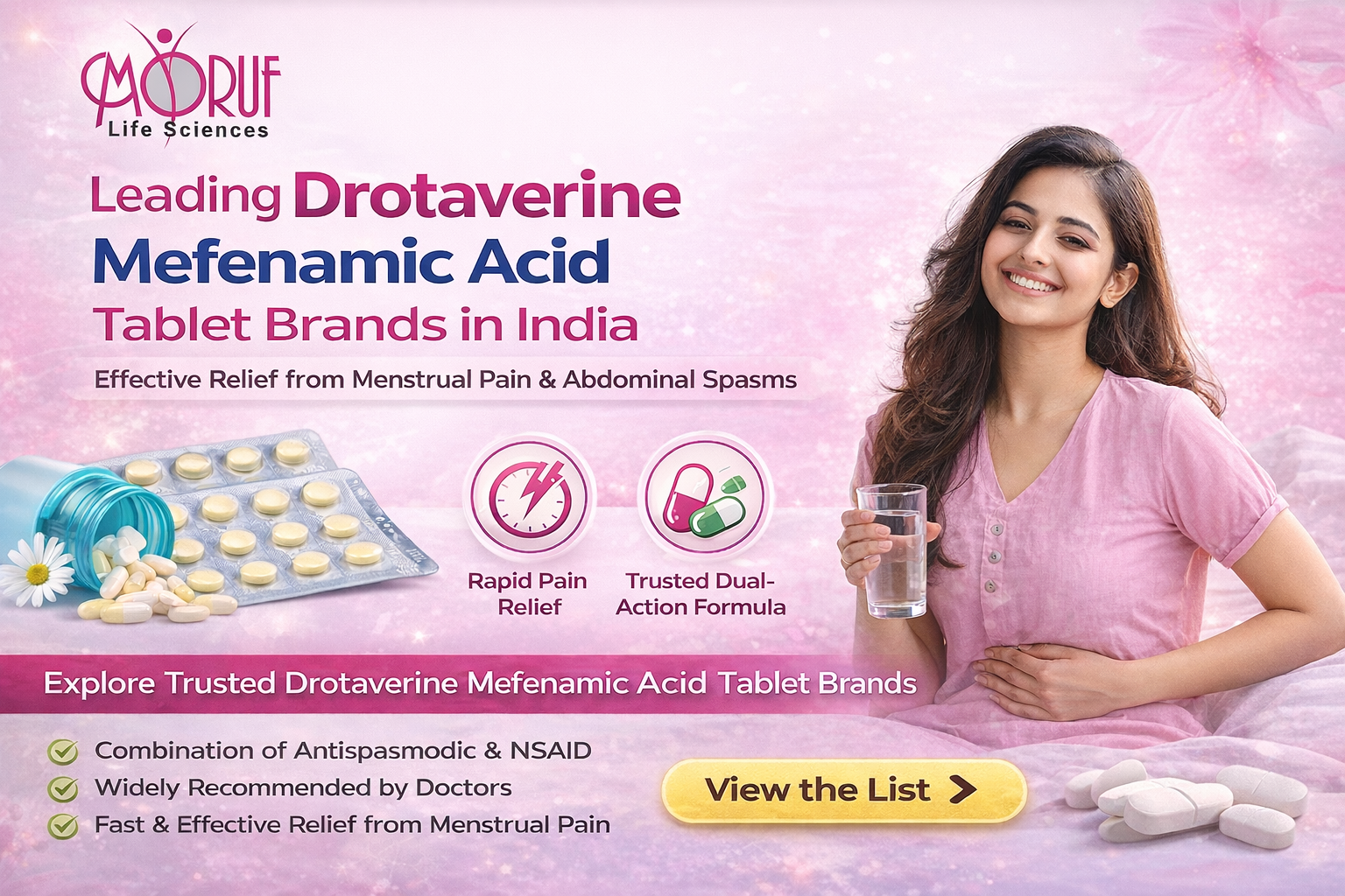 Drotaverine Mefenamic Acid tablet brand in India