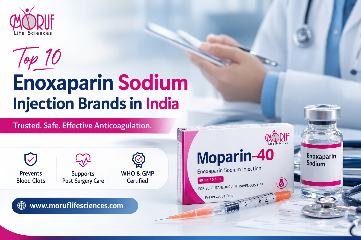 Top 10 Enoxaparin Sodium Injection Brands in India