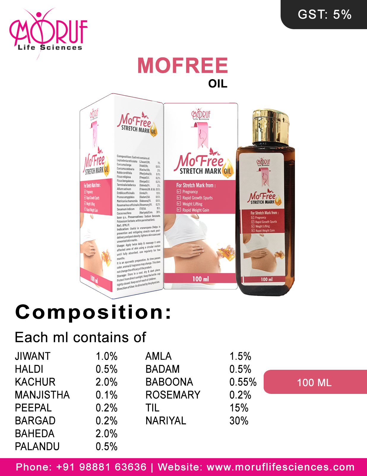 Mofree Stretch Marks Oil