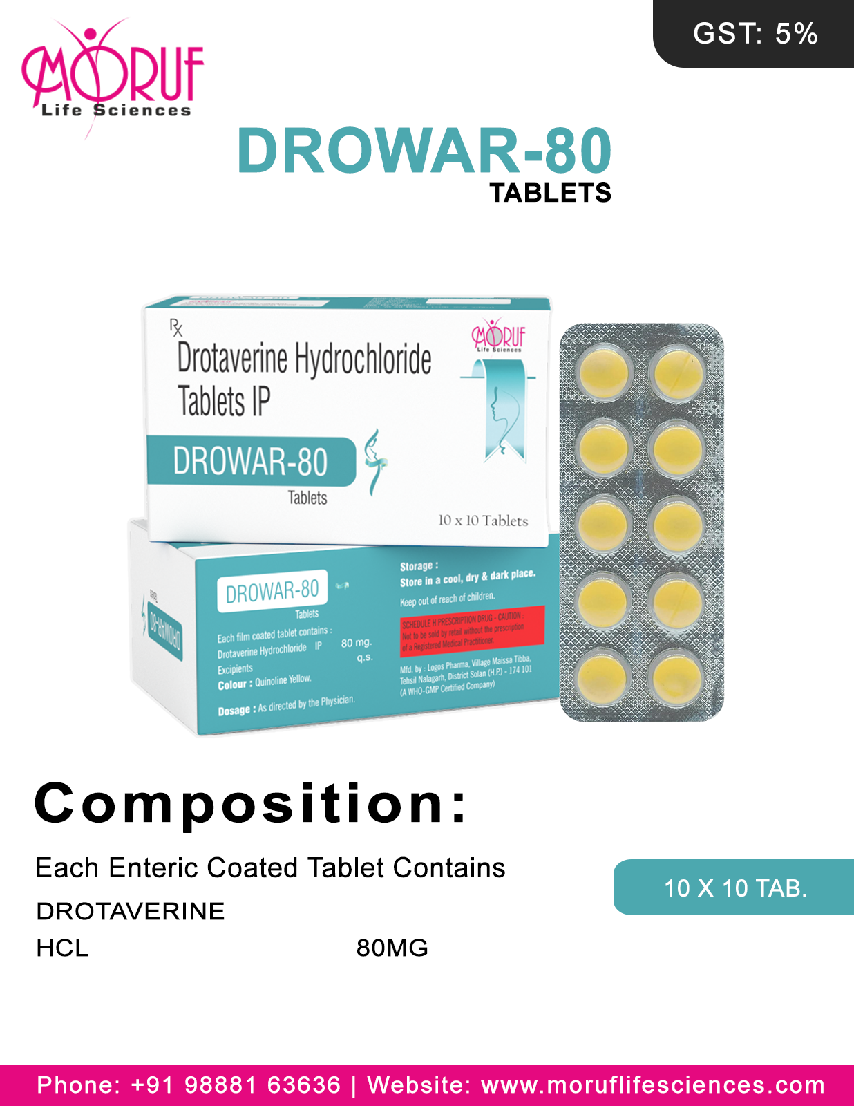 Drowar 80 Tablets